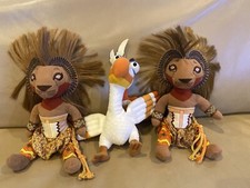 The Lion King Broadway Musical 8  ZAZU 10  SIMBA Stuffed Animal Plush Disney