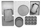 New- BakerEze 12-Piece Bakeware Set, Muffin Pan, Cookie Sheet, Cake and Loaf Pan