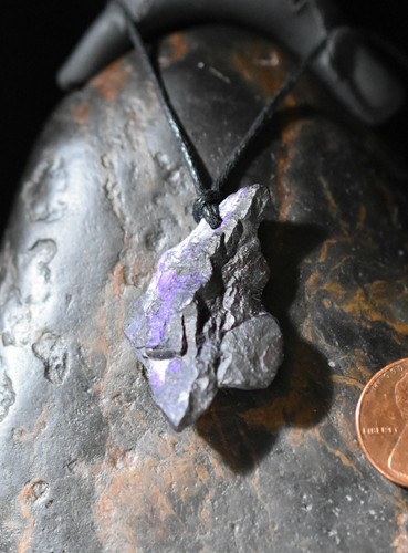 Sugilite gemstone pendant Crystal Necklace - Picture 5 of 12