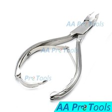 Professional Tissue Cuticle Nipper Double Spring Back Lock, Thick Thin Nail