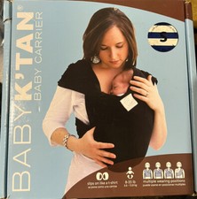 Baby K'tan Baby Wrap Carrier -Blue and White Stripes-SIze: Small-Easy As 1,2,3 