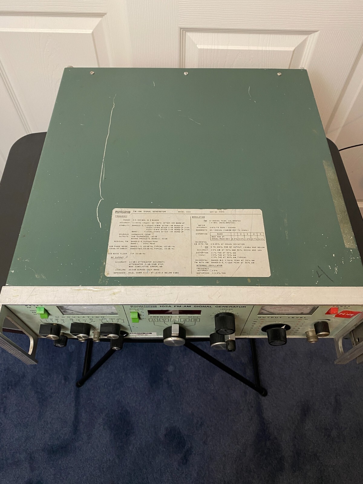 Boonton Electronics 102A FM AM Signal Generator NOT TESTED See Details