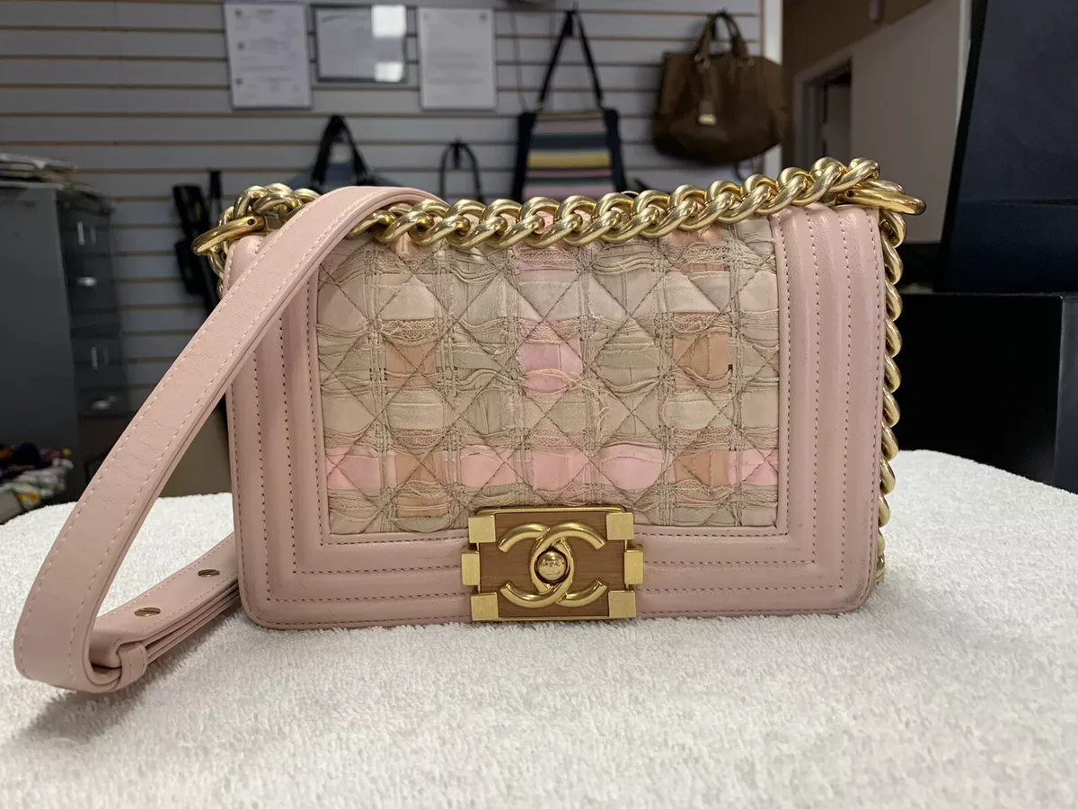 chanel pink square bag