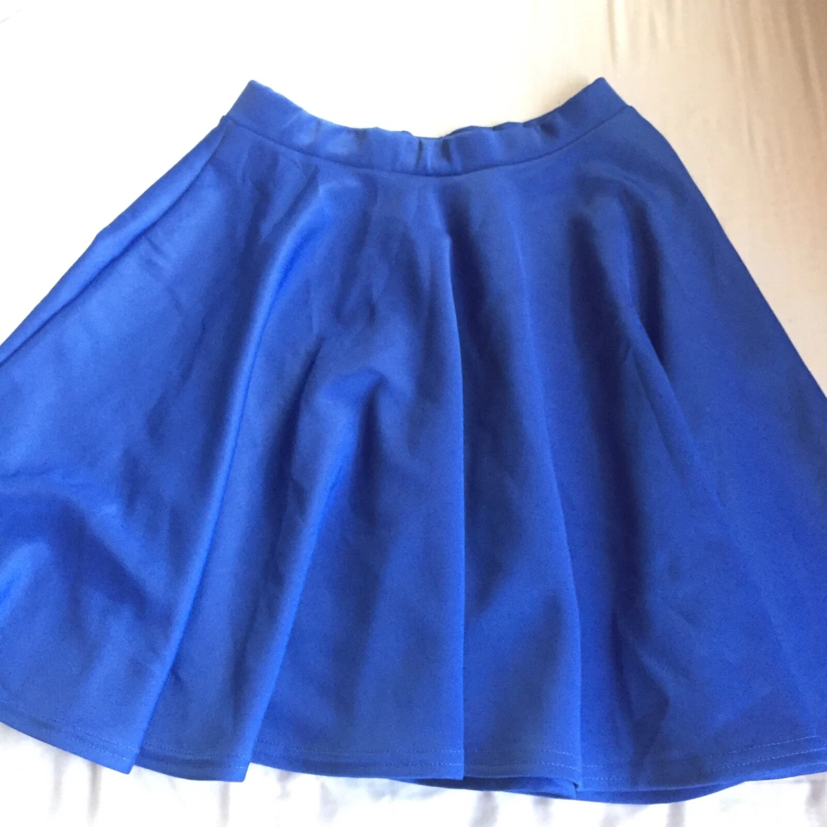 Royal blue flare clearance skirt