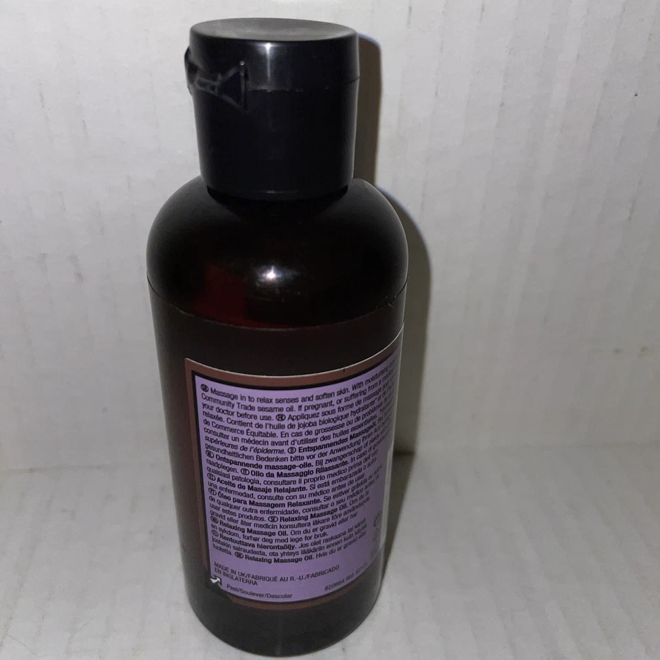 Aceite de masaje relajante The Body Shop DIVINE CALM 3,3 oz/100 ml RARO Foto 3 de 4
