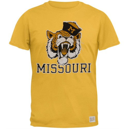 Missouri Tigers  -  Distressed Tiger Vintage Adult Soft T-Shirt