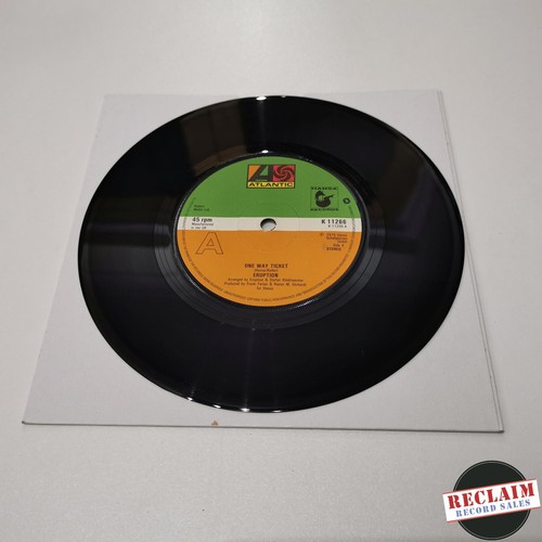 eruption - one way ticket 7" vinyl record VG