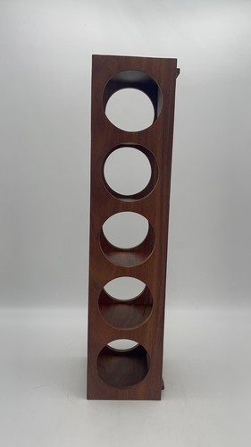 CRATE & BARREL Wall Mount Stackable Wine Rack Holder Sheesham Wood Wine Holder - Picture 11 of 11