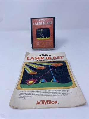 Laser Blast Pour Atari 2600 - Jeu Rétro Vintage En Bon état | Compatible Console Classique | Jeu Vidéo Collector