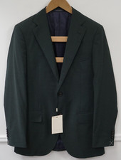 Men Suitsupply Blazer Lazio Green Reda Pure Wool Size EU48 UK/US38