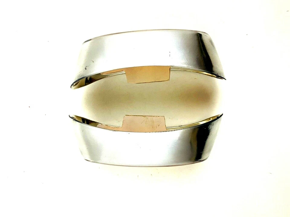 Juego de lentes de luz intermitente delantera izquierda y derecha cromada Peugeot 404 NUEVO #358-set Foto 4 de 4