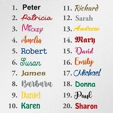 2x Personalized Custom Name Car Laptop Motorbike Vinyl Decal Sticker