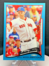 2014 Topps Wal-Mart Blue Border #136 Will Middlebrooks FS~red sox