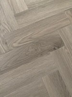 LVT Parquet Herringbone Flooring Grey Glue Down Planks Tiles Luvanto