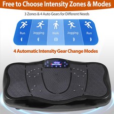 Vibration Plate Exercise Machine for Lymphatic Drainage Weight Loss Fitnes Black