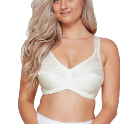 LingaDore Lisette Ivory Vollschalen BH 44B ungepolstert ohne Bügel 1341 stützend