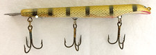 Lure 9" Thriller Non Weighted Musky Muskie Fishing Treble Hooks Vintage