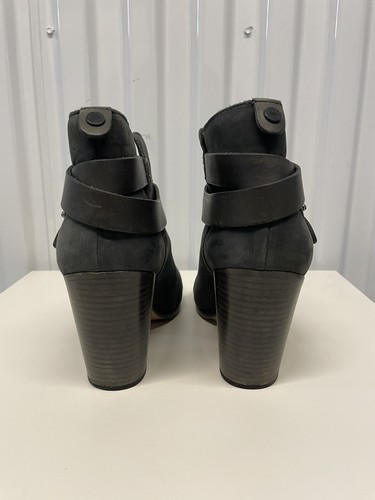Rag & Bone Women's Harrow Gray Distressed Suede Ankle Boots Size 40/10 - Picture 6 of 11