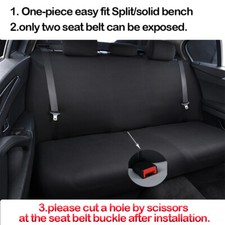 Full Surround Car Seat Cover For Toyota Stretch High Back Front Rear Cushion Mat