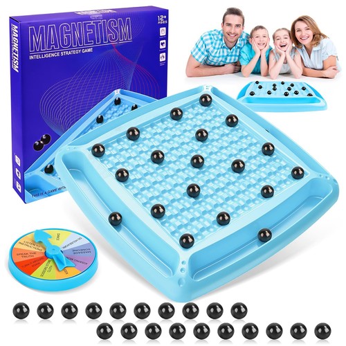 Échiquier Magnétique - Jeu Magnétique De Table - Jeu De Plateau En Pierre Magnetique Jouet Educatif Pour Enfants Sans Eponge