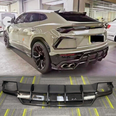 Genuine Carbon Fiber Rear Bumper Diffuser Kits Fits Lamborghini Urus 19-22