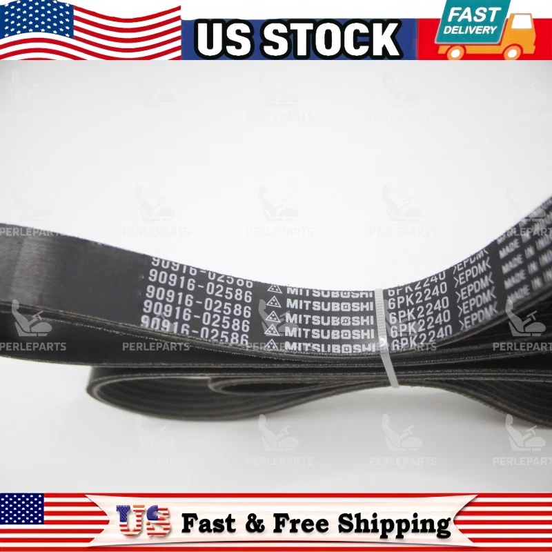 Fit OEM 90916-02586 CORREA DE TRANSMISIÓN SERPENTINA 2001-2006 LS430 90916-02586 Foto 3 de 4