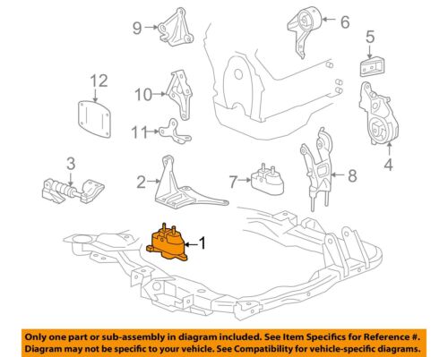 NEW OEM GM Front Right Engine Motor Mount 22708433 Malibu G6 3.5L 3.6L 2004-2012 - Picture 3 of 9