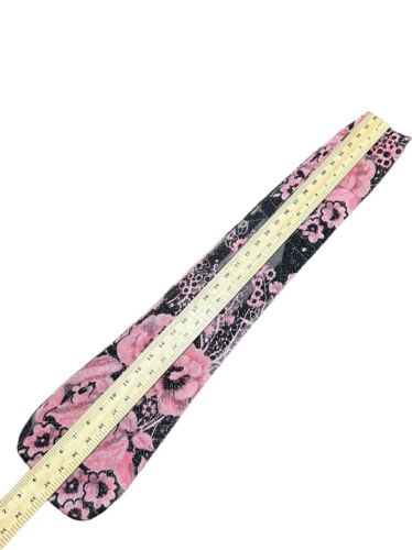 Vestido De Colección Emilia Bellini Talla Grande Rosa Manga Larga Seda Metálico Art Deco Floral - Imagen 24 de 24