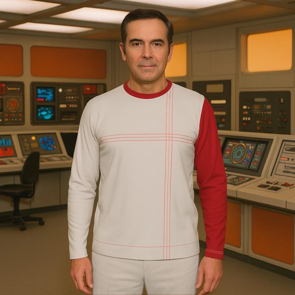 Camisa Disfraz Uniforme Espacio 1999 Con Cremallera Brazo Simulado Temporada/Serie 2 Foto 4 de 4