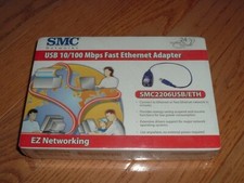 SMC USB to 10/100 Fast Ethernet adapter mod. SMC2206USB/ETH NEW 