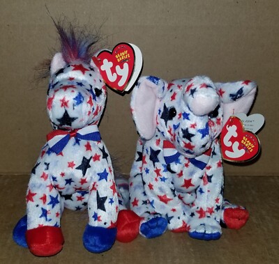 Ty Beanie Baby RIGHTY & LEFTY 2004 Set [DOB June 25, 2003] | eBay