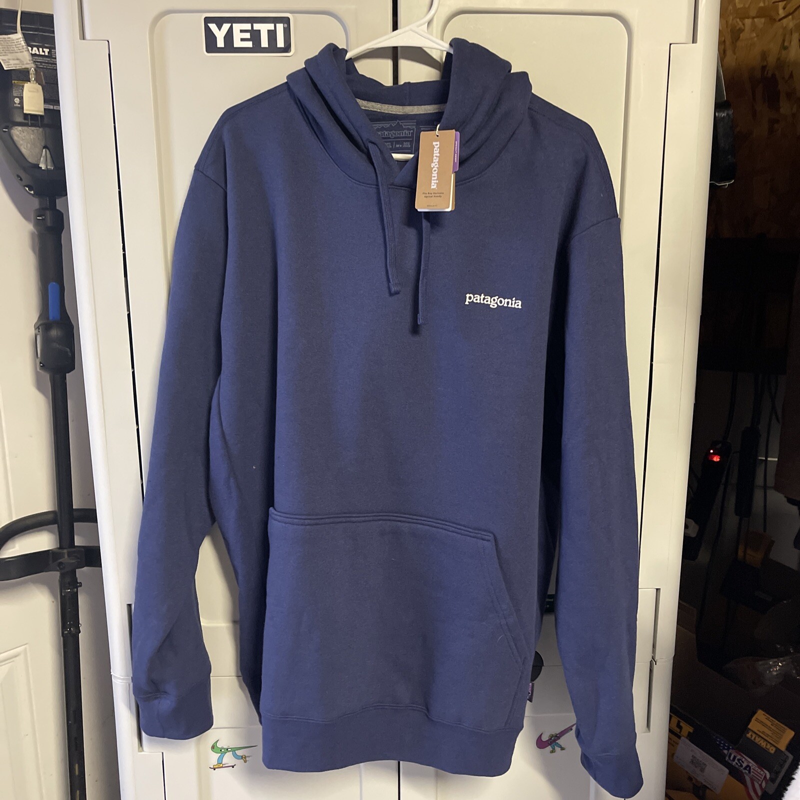 Patagonia Fitz Roy Horizon Uprisal Hoody - Sound Blue - XXL- Unisex | eBay