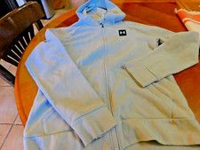 Under Armour gray fleece zip-up hoodie youth L loose fit
