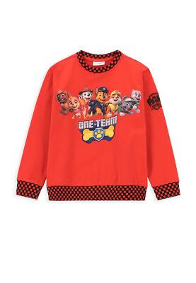 Coccodrillo Paw Patrol Sweatshirt in rot aus Baumwolle für Jungen Größen 92-122
