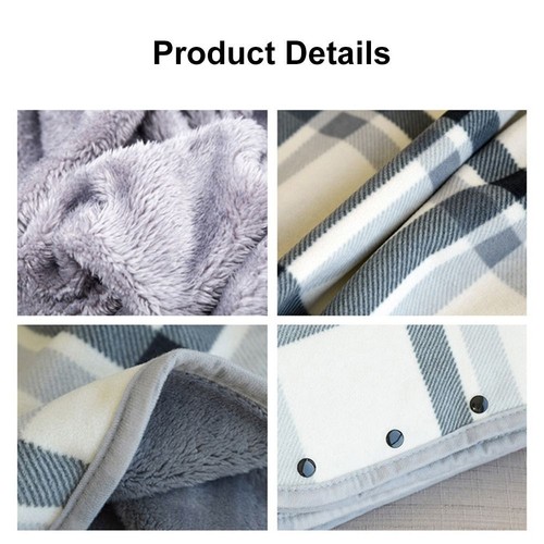 Winter Wearable Blankets Lazy Casual Office Blanket for Women and Office Use - Picture 9 of 14