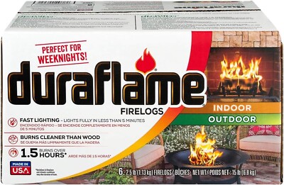 Duraflame Indoor Outdoor Quick Light Fire Log for Camping