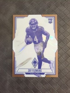 2023 Panini Phoenix Contours Bronze ZAY FLOWERS 50/50 Rookie Ravens RC WR Star