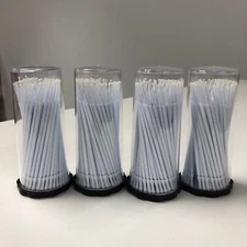 400 Micro Applicator Brushes Super Fine Tips (4 Kegs) White Disposable Dental