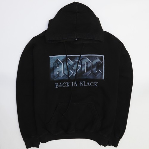 ACDC Back In Black Sweatshirt Hoodie Size Large Band | eBay