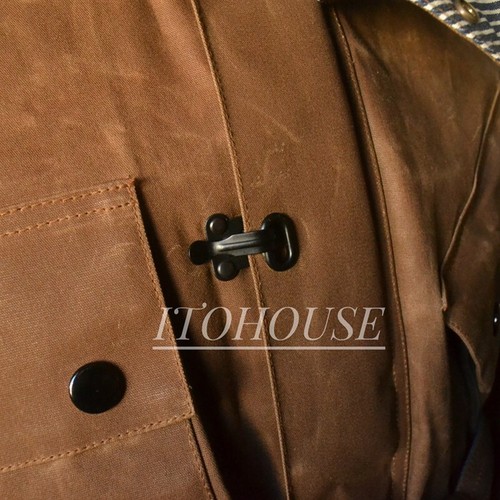 Mulholland Waxed Trench Coat - Vintage Motorcycle Style With Ykk Hardware - Picture 10 of 17