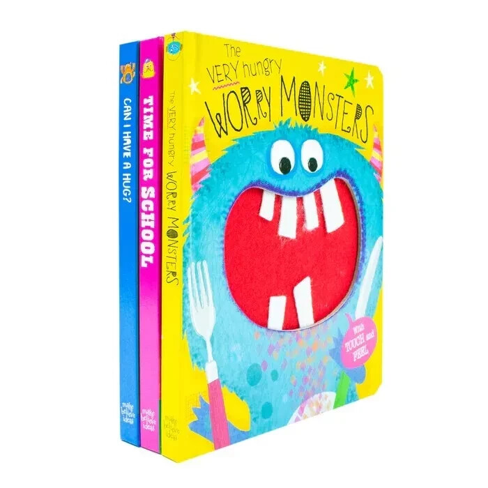 Make Believe Ideas Light Worry Monsters 3 Books Collection Set By Rosie Greening - Touch And Feel Board Books - Ages 0-3 - Perfect Toddler Gift Set - Image 2
