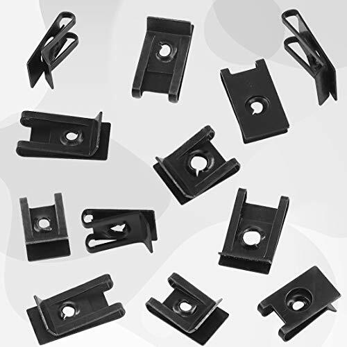 Rustark 225 Pcs 6 Size SAE Unut Clip Assortment Auto Car Speed Nuts