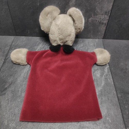 Vintage Steiff Handpuppe Maus 6467/27 Mit Knopf Und Fahne - Bild 3 von 7
