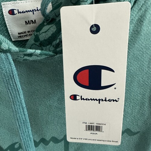 Champion Pullover Hoodie Green Womens Medium New - Picture 6 of 7