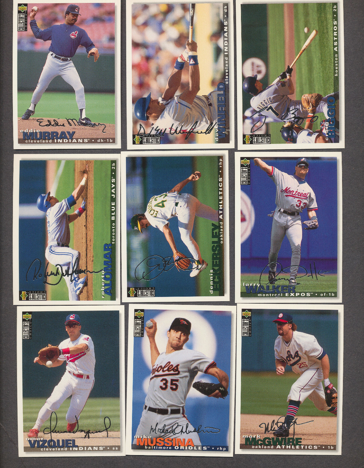 1995 Collectors Choice Silver Signatures (You Pick ) 1-353