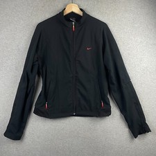 Vintage Nike Jacket Womens Medium Black Full Zip Sphere Dry Track  Running
