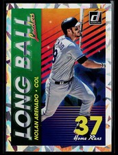 Nolan Arenado 2018 Donruss #LBL9 Long Ball Leaders Crystal Colorado Rockies