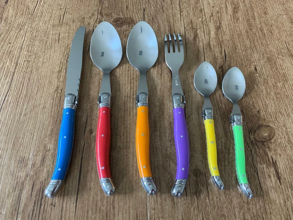 Conjunto de Talheres Silhouette Laguiole 24 Peças Aço Inoxidável 430 Inox Jantar Presente a Granel - Imagem 4 de 4