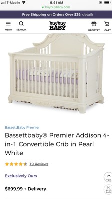 bassettbaby premier addison crib