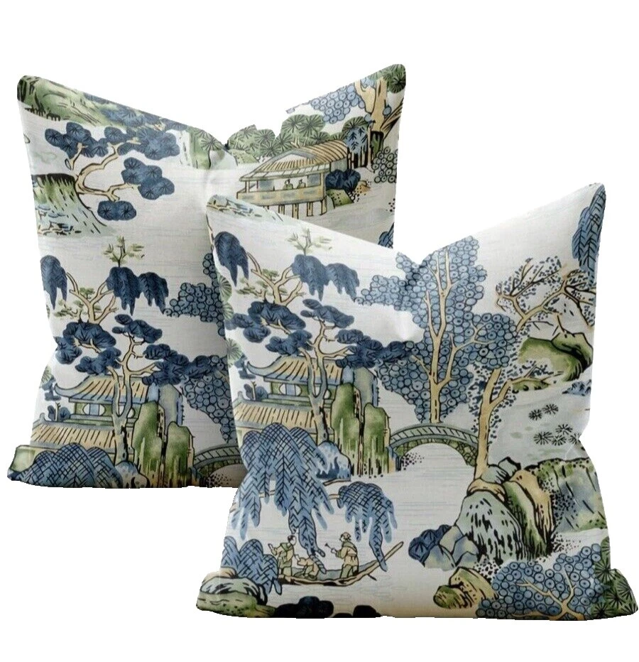 Fundas de almohada 100% lino floral